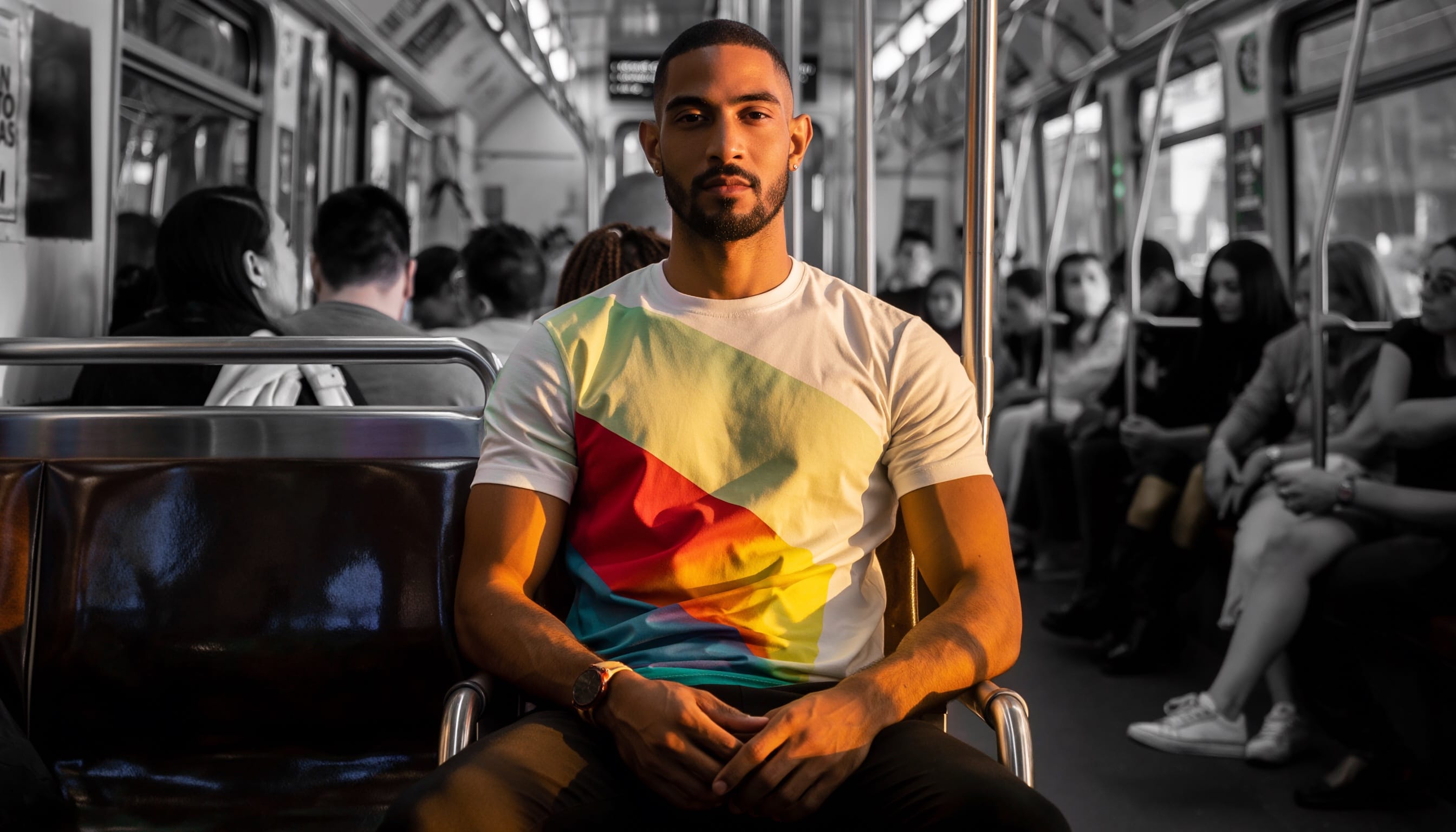 Person experiencing peaceful moment of calm